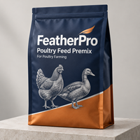 Prémélange Alimentaire pour Poulets de Chair à 5% Favorisant la Prise de Poids chez la Volaille en Intégrant des Minéraux et des Oligo-éléments 20kg/Sac