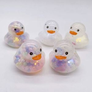 Glowing Bubble Rainbow Milk Tea Toy Transparent Duck Print Logo - Product Image 6