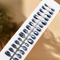 30 pièces de faux ongles à pression effet œil de chat, forme ovale courte, couleur unie, fournisseur de faux ongles XS/S/M, pour usage quotidien