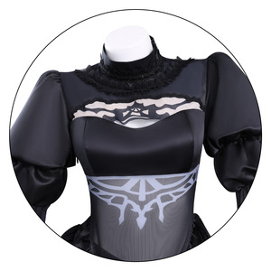 Disfraz de YoRHa <span class=keywords><strong>2B</strong></span>, peluca de <span class=keywords><strong>cosplay</strong></span>, juego de anime NieR Automata, vestido de novia negro, trajes de fiesta de Carnaval de Halloween para mujer - Product Image 4