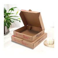Boîte à pizza en carton ondulé personnalisée avec logo imprimé, pour emporter, 12 pouces, 33x33 cm, boîte à pizza carrée en papier pour emporter