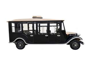 Voiture électrique classique rouge vintage, véhicule de patrouille, véhicule de tourisme, usage commercial, moteur 5KW, batterie au lithium, 3-4 places, toit - Product Image 5