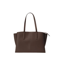 Tas Tangan Wanita Kulit PU Premium Tiga Kompartemen, Tas Kerja Berkapasitas Besar yang Elegan untuk Profesional Grosir