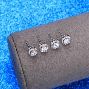 Boucles d'oreilles créoles modernes en moissanite à la demande pour vêtements de bureau et tenues de soirée disponibles pour quantité en vrac d'Inde - Product Image 5