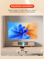 OEM Factory P10 Haute Résolution Extérieur 3D LED Mini Projecteur Portable Art Design Écran Tactile BT Wi-Fi Rechargeable pour Téléphone