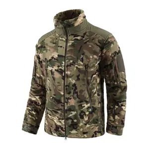 CP Camo Wholesale Men's Polar Fleece Jacket Tactical Sport Warm Fleece Outdoor Adventure Jacket Coats