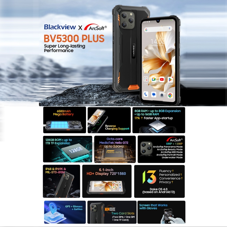 Blackview BV5300 Plus Smart Phone - Rugged & Powerful