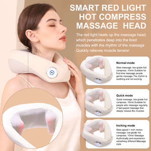 Almohada Masajeadora Inteligente para Cuello, Hombros y Espalda con Luz Roja y Compresa Cálida ST-331, Suministro de Fábrica - Product Image 5