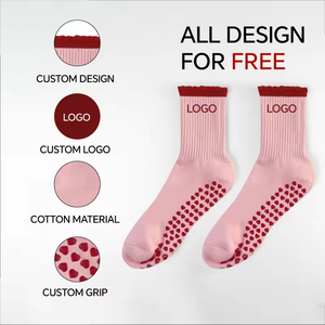 <b>Socks</b> Manufacturer Custom Yoga <b>Socks</b> Pilates <b>Socks</b> Cotton Athletic <b>Socks</b> Grip <b>Socks</b> Non Slip <b>Socks</b> for Women - Product Image 2