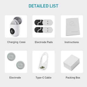 6 modos 16 intensidades 2 en 1 unidad TENS inalámbrica máquina de masaje masajeador de pulso electrónico Ems estimulador de alivio del dolor muscular - Product Image 2