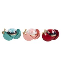 Boîte à bijoux pomme de Noël de haute qualité, boîte à bague de fiançailles style tiroir, boîte d'emballage cadeau d'anniversaire fleur éternelle