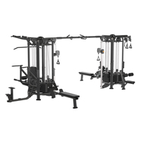 Máquina de Gimnasio Multifuncional Liva Unisex Profesional de 8 Estaciones, con Pila de Pesas de 100 kg para Uso Comercial