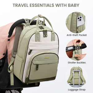 Bolsa <span class=keywords><strong>de</strong></span> Pañales LOVEVOOK <span class=keywords><strong>de</strong></span> Gran Capacidad con Cambiador <span class=keywords><strong>para</strong></span> Mamá y Papá, con Hebillas <span class=keywords><strong>para</strong></span> Cochecito, Mochila Impermeable <span class=keywords><strong>de</strong></span> Alta Calidad - Product Image 4
