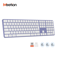 Keyboard Nirkabel Meetion Ikey K230 Koneksi Dual Mode USB untuk iMac Laptop Komputer Tablet Multi-sistem Isi Ulang