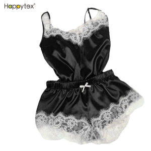 <span class=keywords><strong>Pigiama</strong></span> di seta all'ingrosso personalizzato di lusso come <span class=keywords><strong>pigiama</strong></span> per <span class=keywords><strong>donna</strong></span> designer da <span class=keywords><strong>donna</strong></span> pigiami Plus Size pigiami raso poliestere elegante pizzo - Product Image 2