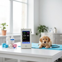 Moniteur de diagnostic vétérinaire portable à écran tactile TFT 5 pouces, moniteur de signes vitaux pour animaux DJ-12F pour animaux de compagnie