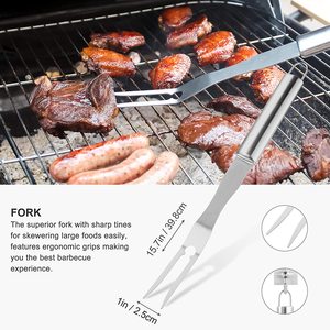 Juego de Herramientas para Barbacoa de Alta Resistencia para Exteriores, Acero Inoxidable Resistente al Calor, Más de 12 Piezas, Accesorios para Barbacoa - Product Image 4
