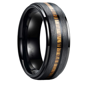 Bagues unisexes OEM/OEM, acier inoxydable étanche, plaqué or, bijoux fantaisie hypoallergéniques, fournitures pour couples. - Product Image 1