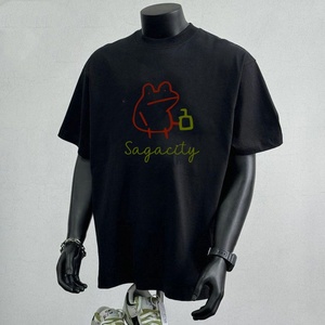 T-shirt surdimensionné de luxe personnalisé pour homme, 100 % coton, style streetwear hip-hop, vierge, délavé à l'acide, avec logo personnalisé, vintage - Product Image 2