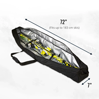 Sac de ski rembourré de qualité supérieure, pour vêtements de ski, équipement de neige, bâtons, accessoires, sac double pour équipement de snowboard et de ski pour hommes et femmes