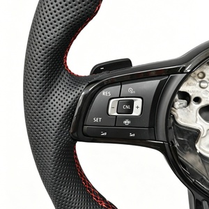 Volante Deportivo de Cuero para VW MAGOTAN Golf 5R MK7 MK6 Lamando Passat GTl Touareg <span class=keywords><strong>Polo</strong></span> - Product Image 5