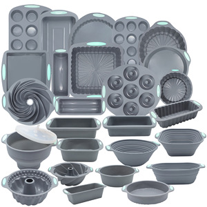 Stampo in Silicone Bicolore Resistente alle Alte Temperature, Antiaderente per Chiffon, Toast, Muffin, <span class=keywords><strong>Ciambelle</strong></span> e Torte, Grado Alimentare, Senza BPA, Inodore - Product Image 1