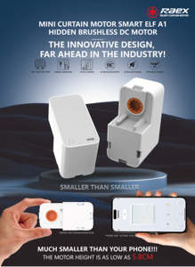 Raex Mini: Современный умный мотор для штор с голосовым управлением, электрическим приводом и конструкцией из алюминиевого сплава для автоматизации умного дома - Product Image 6