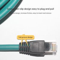 Connecteur M12 vers RJ45 prise d'aviation mâle 8 broches câble Ethernet de caméra industrielle à code X IP67 M12 vers rj45 fil de capteur blindé