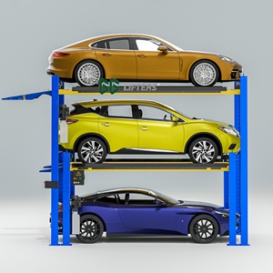 Vier Post Triple Stacker Lifts Gebraucht Auto Lift Kleinwagen Hebezeug Hydraulisches Parks ystem Kunden spezifische Garagen ausrüstung - Product Image 4