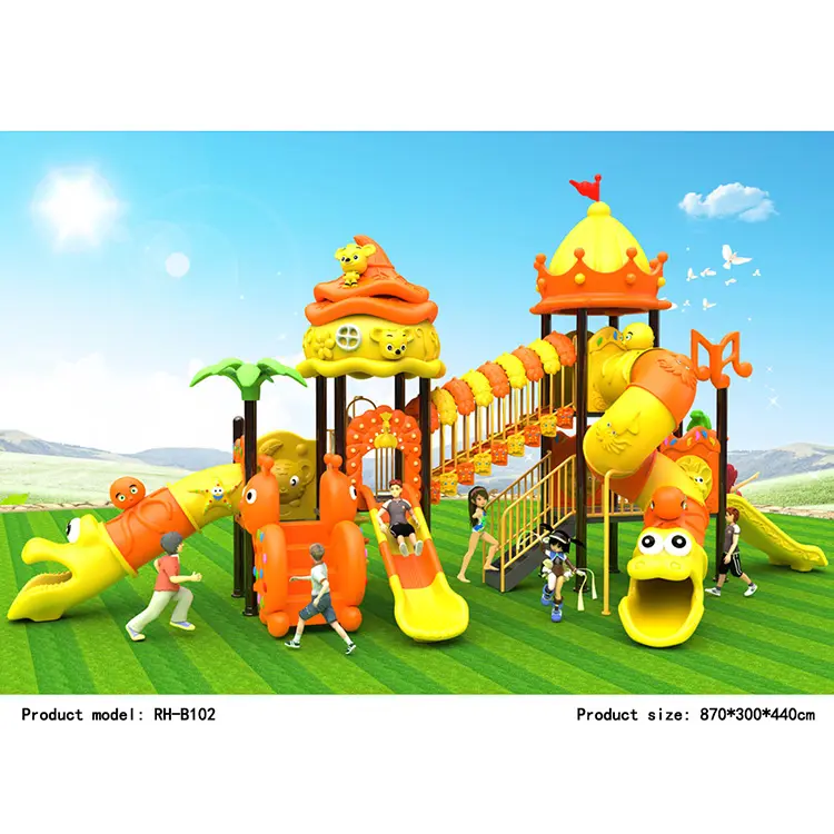 Factory Price Children Outdoor Play Equipment Kids Gym Playground Slide Sets Outdoor Amusement Park