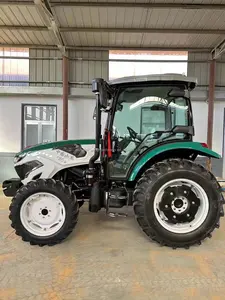 Venta caliente precio de fábrica 70hp 80hp 90HP 100hp QuanChai motor diesel cultivando rueda tractor con cabina