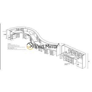 Bancone Reception Personalizzato per Ospedali, Cliniche e Studi Medici - Tavolo Reception su Misura per Uffici Medici - Product Image 4