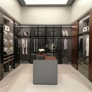 Armoire penderie moderne en aluminium et verre Glamfield 200801 - Product Image 2