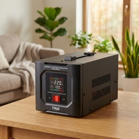 Monophasé 1500 VA Entrée 100-250V Sortie 220V/110VAC Affichage numérique AVR