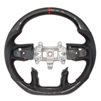 Volant de voiture personnalisé en fibre de carbone véritable adapté aux Dodge RAM 1500 2500 2018 2019 2020 2021 2022 TRX Rebel Laramie