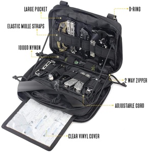 Özel küçük alet düzenleyici ilk yardım programı IFAK kompakt EDC takım çantası tıbbi göğüs çantası taktik <span class=keywords><strong>Molle</strong></span> Admin kılıfı - Product Image 6