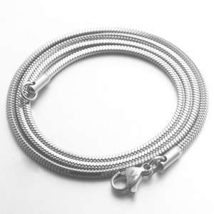 Corrente de Colar em Aço Inoxidável HP199 em Forma de Cobra Quadrada, Corrente de Aço Titânio para Homens e Mulheres, Adequada para Fazer Joias DIY - Product Image 2