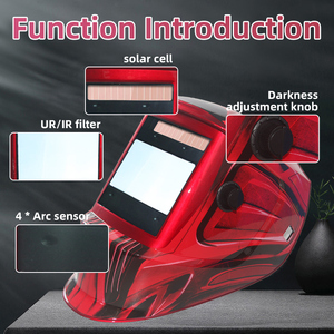 Casco de Soldadura Automático con Gran Ventana, Sensor de Arco 4 en 1, Oscurecimiento Solar, Visión a Color Real, para Soldadura TIG MIG y Pulido - Product Image 6