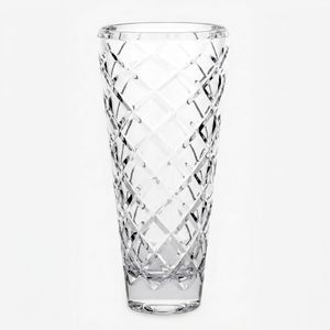 Vase en cristal avec motif hexagonal, décoration de table moderne, design unique - Product Image 5
