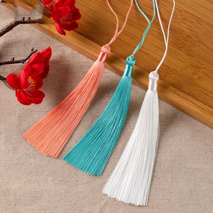 Frange à pampilles en polyester de 12 cm, faite à la main, pour porte-clés DIY, décoration de vêtements et pendentif sachet - Product Image 5