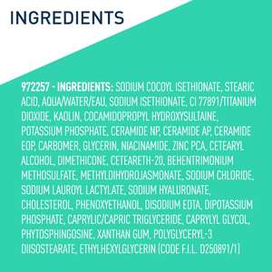Jabón Limpiador Facial y Corporal en Barra sin Jabón, para Piel Grasa, 4.5 Onzas, Sin Fragancia, Control de Grasa con Ceramidas - Product Image 1