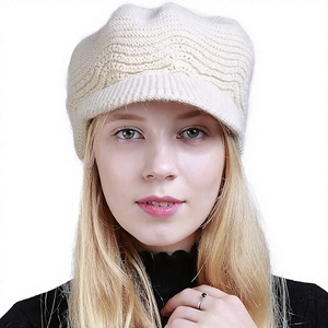 Bonnet d'hiver unisexe personnalisé avec logo sérigraphié, en tricot côtelé 100 % acrylique, chaud et à revers, 48-50 cm, vente en gros - Product Image 1