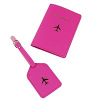 Vente en gros de couverture de passeport de voyage et d'étiquette de bagage Porte-carte Porte-passeport personnalisé Logo