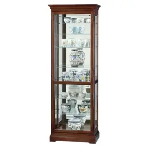 Wall Lighted Curio Cabinet Living Room Cabinet