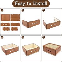 Tirelire en bois pour économies, coffre-fort à monnaie, compteur de billets, compatible Dollars et Euros, réutilisable, écologique, solide, décoration d'intérieur, naturel, objet de collection
