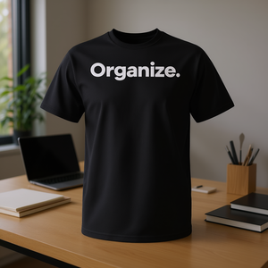 T-shirt Nera in Cotone Unisex Girocollo a Manica Corta per Promozioni - Product Image 3