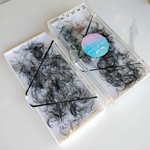 Extensions de cils en faux vison 4D/1000 faites à la main, souples et lisses, avec boîtes d'emballage personnalisées NY4D, cils 0.07 CC/D pour la vente en gros - Product Image 3