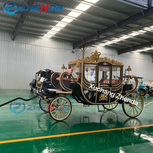 Vehículo de Transporte Eléctrico de Cuatro Ruedas para Turismo, Carruaje de Caballos para Recorridos Turísticos en Parques - Product Image 5