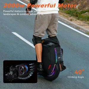 Monowheel électrique à une roue pour adultes, étanche, autonomie 140-160 km, avec éclairage RGB, disponible depuis nos entrepôts UE et USA - Product Image 1
