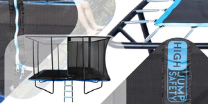 Bon marché, <span class=keywords><strong>trampoline</strong></span> <span class=keywords><strong>de</strong></span> <span class=keywords><strong>jardin</strong></span> carré extérieur pour enfants avec sécurité NetOE - Product Image 6
